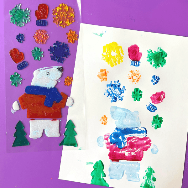 Window Cling Printmaking - Friends Art Lab