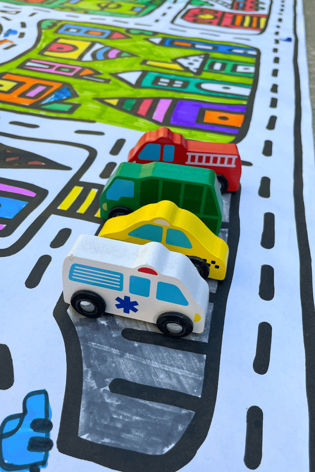 City Theme Giant Coloring Banner - Friends Art Lab