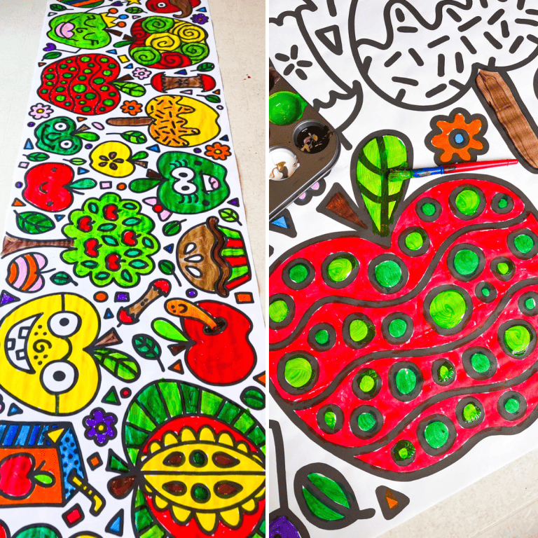 City Theme Giant Coloring Banner - Friends Art Lab
