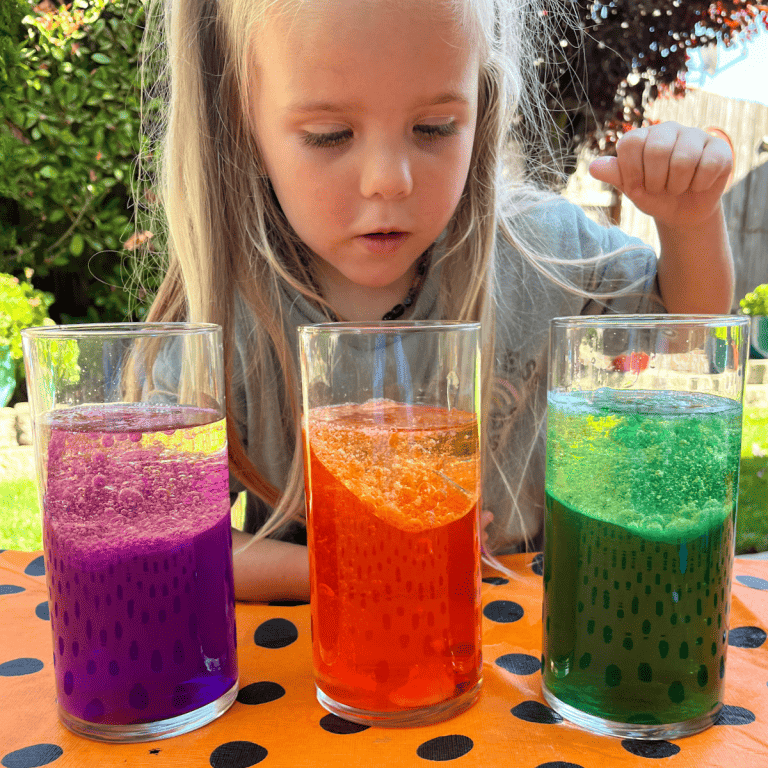 Halloween Lava Lamp Science Experiment - Friends Art Lab
