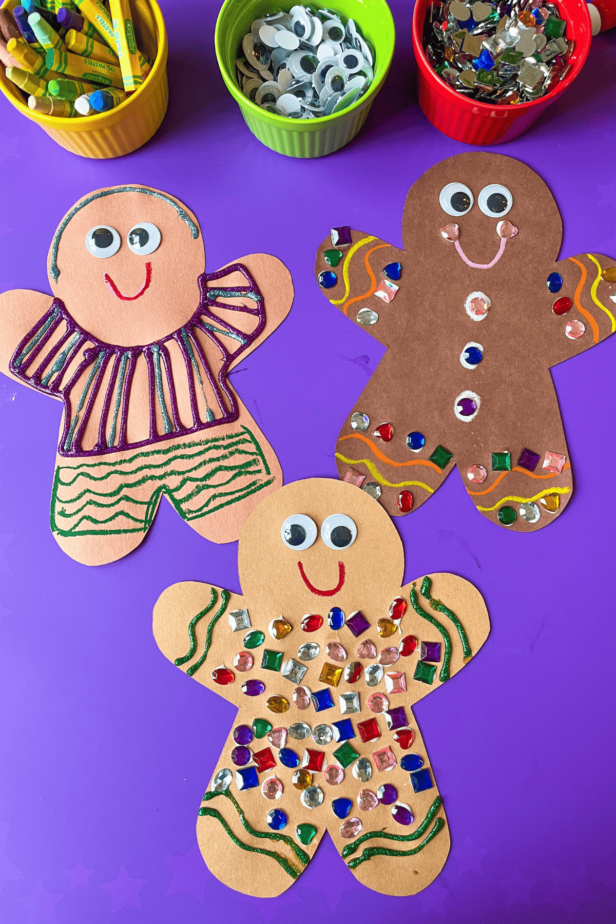 Gingerbread Process Art Gingerbread Collage Art Activity - Friends Art Lab