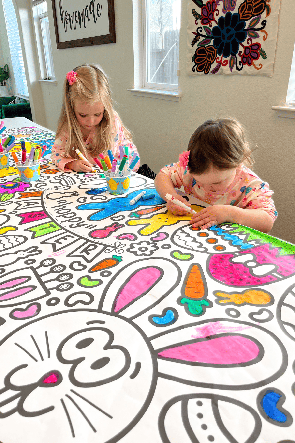 Giant 10-Foot Easter Coloring Banner - Friends Art Lab