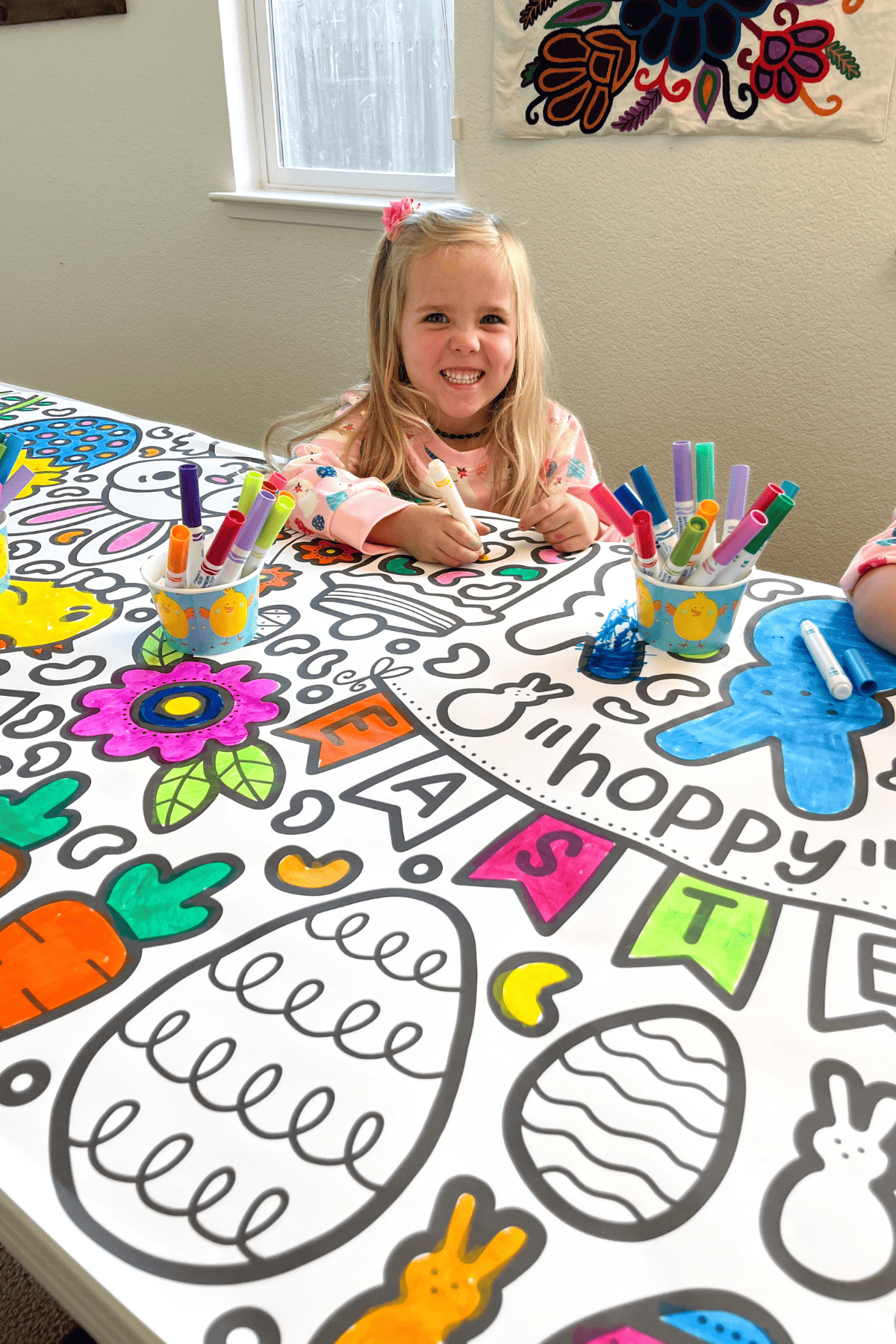 Giant 10-Foot Easter Coloring Banner - Friends Art Lab