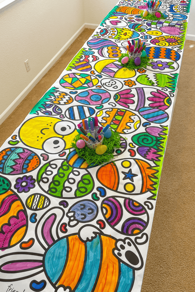 Easter Egg Coloring Banner - Friends Art Lab