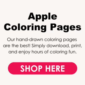 Apple Coloring Pages for Kids - Friends Art Lab