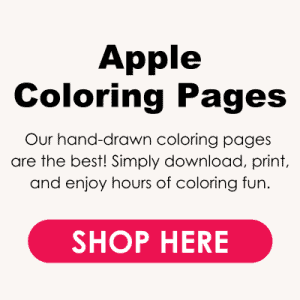 Apple Coloring Pages for Kids - Friends Art Lab