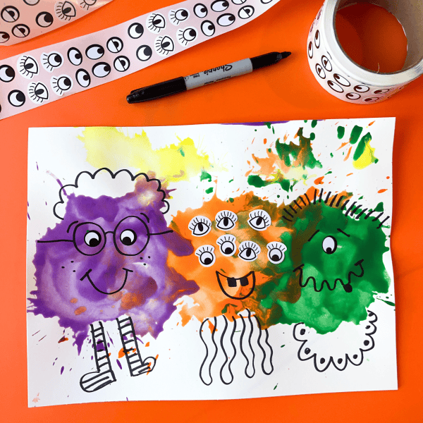 Chalk Bat Halloween Art: Spooky Preschool Craft - Friends Art Lab