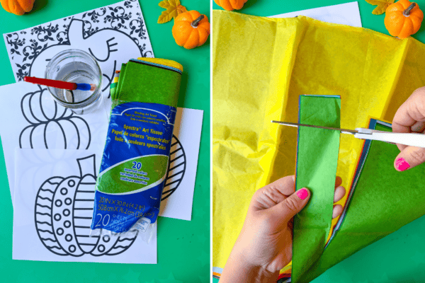 Bleeding Tissue Paper Pumpkins – Preschool Fall Art Project - Friends ...