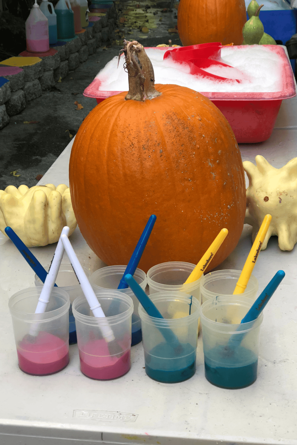 Painting and Washing Pumpkins – Fall Preschool Activity - Friends Art Lab