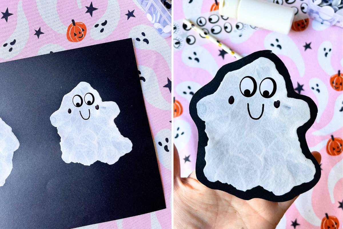 Blow Paint Ghosts - Easy Preschool Halloween Craft - Friends Art Lab