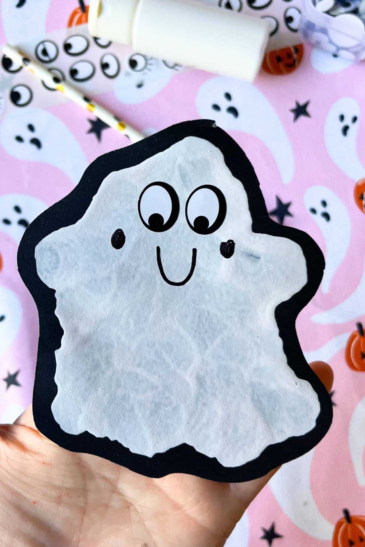 Blow Paint Ghosts - Easy Preschool Halloween Craft - Friends Art Lab