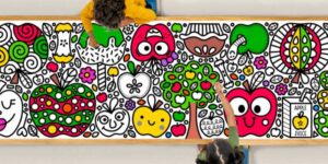 Apple Coloring Pages for Kids - Friends Art Lab