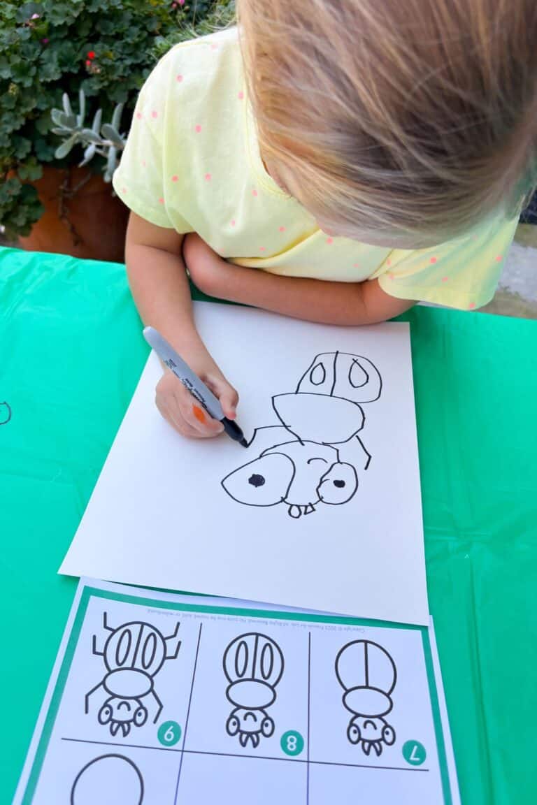 Childlike Drawing Insect How to Draw Insects - Preschool Drawing Activity - Friends Art Lab