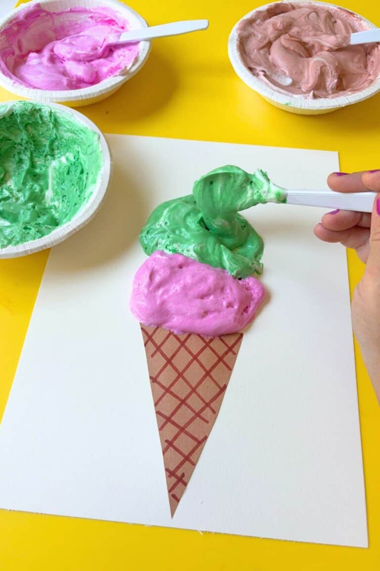 Preschool Ice Cream Craft Friends Art Lab — free download