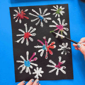 Fourth of July Craft: Salt Fireworks That Explode With Color