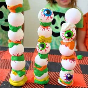 Halloween STEM Activity Eyeball Towers