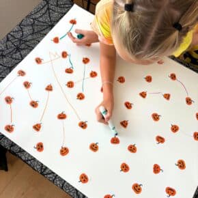 Sticker Matching Preschool Halloween Activity